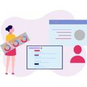 پیش‌نمایش فایل girl-is-looking-at-the-web-page-10772806 از پک ورود و ثبت‌نام