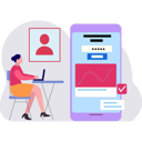 پیش‌نمایش فایل girl-is-signing-into-the-online-account-10772669 از پک ورود و ثبت‌نام
