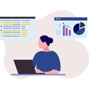 پیش‌نمایش فایل girl-is-working-on-graph-on-laptop-10772633 از پک ورود و ثبت‌نام