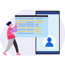 پیش‌نمایش فایل girl-pointing-to-document-about-an-account-10772643 از پک ورود و ثبت‌نام
