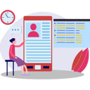 پیش‌نمایش فایل girl-pointing-to-document-about-an-account-10772673 از پک ورود و ثبت‌نام