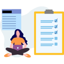 پیش‌نمایش فایل girl-working-on-list-on-laptop-10772672 از پک ورود و ثبت‌نام
