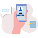 پیش‌نمایش فایل hand-showing-online-account-registration-10772797 از پک ورود و ثبت‌نام