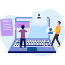 پیش‌نمایش فایل people-are-working-on-user-account-on-laptop-10772799 از پک ورود و ثبت‌نام