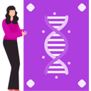 پیش‌نمایش فایل girl-is-showing-the-structure-of-dna-10795642 از پک بیوتکنولوژی