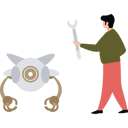 پیش‌نمایش فایل boy-is-repairing-the-robot-10795613 از پک تصویرسازی با هوش مصنوعی