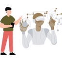 پیش‌نمایش فایل boy-is-talking-about-the-robot-service-10795603 از پک تصویرسازی با هوش مصنوعی