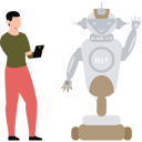 پیش‌نمایش فایل boy-is-using-ai-robot-on-phone-10795584 از پک تصویرسازی با هوش مصنوعی