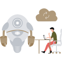 پیش‌نمایش فایل boy-is-working-on-cloud-data-on-robot-10795615 از پک تصویرسازی با هوش مصنوعی