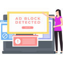پیش‌نمایش فایل girl-is-pointing-to-ad-block-detection-popup-10795509 از پک مسدودکننده تبلیغات