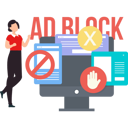 پیش‌نمایش فایل girl-showing-ad-block-on-monitor-10795542 از پک مسدودکننده تبلیغات