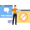 پیش‌نمایش فایل guy-is-working-on-a-laptop-with-no-ads-10795555 از پک مسدودکننده تبلیغات