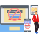پیش‌نمایش فایل the-boy-is-standing-near-the-monitor-screen-10795499 از پک مسدودکننده تبلیغات