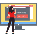 پیش‌نمایش فایل the-girl-is-pointing-to-warning-pop-up-on-monitor-screen-10795541 از پک مسدودکننده تبلیغات
