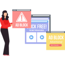 پیش‌نمایش فایل the-girl-is-showing-ad-block-popup-10795506 از پک مسدودکننده تبلیغات