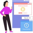 پیش‌نمایش فایل the-girl-is-showing-the-ad-blocker-detected-10795511 از پک مسدودکننده تبلیغات