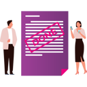 پیش‌نمایش فایل boy-and-girl-showing-a-completed-receipt-document-10717178 از پک کامل و انجام شده