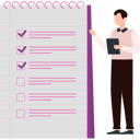 پیش‌نمایش فایل boy-explaining-about-marking-list-on-paper-10717234 از پک کامل و انجام شده