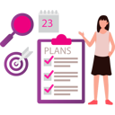 پیش‌نمایش فایل girl-is-giving-a-checklist-of-different-projects-10717184 از پک کامل و انجام شده