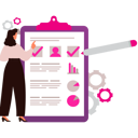 پیش‌نمایش فایل girl-is-looking-at-a-clipboard-10717191 از پک کامل و انجام شده