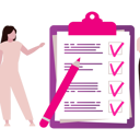 پیش‌نمایش فایل girl-is-marking-paper-on-the-board-10717197 از پک کامل و انجام شده