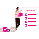 پیش‌نمایش فایل girl-is-seeing-the-benefits-of-the-marking-list-10717222 از پک کامل و انجام شده