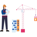 پیش‌نمایش فایل lady-worker-is-explaining-about-structure-of-building-10717453 از پک خدمات ساخت‌وساز