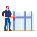 پیش‌نمایش فایل painter-is-painting-a-building-10717454 از پک خدمات ساخت‌وساز
