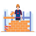 پیش‌نمایش فایل worker-is-building-a-wall-10717461 از پک خدمات ساخت‌وساز