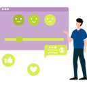 پیش‌نمایش فایل boy-is-explaining-about-star-rating-feedback-10717542 از پک بازخورد مشتریان