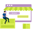 پیش‌نمایش فایل boy-is-giving-reviews-about-an-online-store-10717524 از پک بازخورد مشتریان