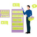 پیش‌نمایش فایل boy-is-shopping-for-groceries-at-the-mall-10717504 از پک بازخورد مشتریان