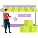 پیش‌نمایش فایل boy-is-talking-about-online-shopping-through-reviews-10717525 از پک بازخورد مشتریان