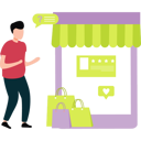 پیش‌نمایش فایل boy-showing-an-online-store-for-shopping-on-mobile-10717519 از پک بازخورد مشتریان