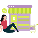 پیش‌نمایش فایل girl-is-sitting-near-store-10717547 از پک بازخورد مشتریان