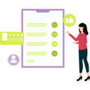 پیش‌نمایش فایل girl-is-telling-about-feedback-through-emojis-10717523 از پک بازخورد مشتریان