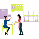 پیش‌نمایش فایل girl-is-working-on-the-laptop-in-coffee-shop-10717544 از پک بازخورد مشتریان