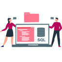 پیش‌نمایش فایل boy-and-girl-are-showing-sql-database-on-laptop-10717598 از پک پایگاه داده