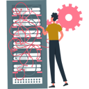 پیش‌نمایش فایل boy-is-connecting-a-database-server-with-different-cables-10717644 از پک پایگاه داده