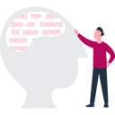 پیش‌نمایش فایل boy-is-pointing-to-the-binary-code-10717641 از پک پایگاه داده