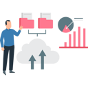پیش‌نمایش فایل boy-is-pointing-to-the-cloud-folder-network-10717627 از پک پایگاه داده