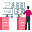 پیش‌نمایش فایل boy-is-showing-different-coding-on-screens-10717637 از پک پایگاه داده