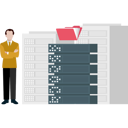 پیش‌نمایش فایل boy-is-standing-next-to-the-database-server-10717571 از پک پایگاه داده