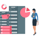 پیش‌نمایش فایل girl-is-looking-at-the-finance-marketing-database-servers-10717574 از پک پایگاه داده