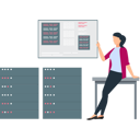 پیش‌نمایش فایل girl-is-pointing-at-the-data-on-the-screen-10717618 از پک پایگاه داده