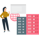 پیش‌نمایش فایل girl-is-showing-global-database-servers-10717635 از پک پایگاه داده