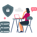 پیش‌نمایش فایل girl-is-using-laptop-to-protect-server-10717586 از پک پایگاه داده