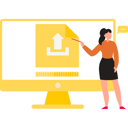 پیش‌نمایش فایل girl-is-pointing-at-the-files-being-uploaded-on-the-monitor-10733961 از پک دانلود