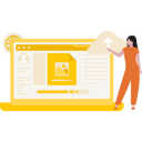 پیش‌نمایش فایل girl-is-pointing-to-the-cloud-image-being-uploaded-10733957 از پک دانلود