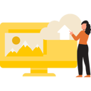 پیش‌نمایش فایل girl-is-pointing-to-the-pictures-of-the-cloud-10733960 از پک دانلود